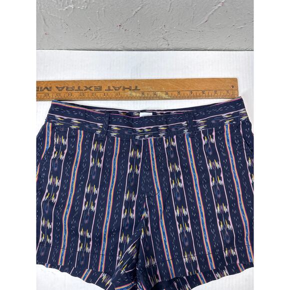 Gap‎ Shorts Womens Multicolor Striped City Short Chino Twill Stretch Size 8 - Picture 5 of 5